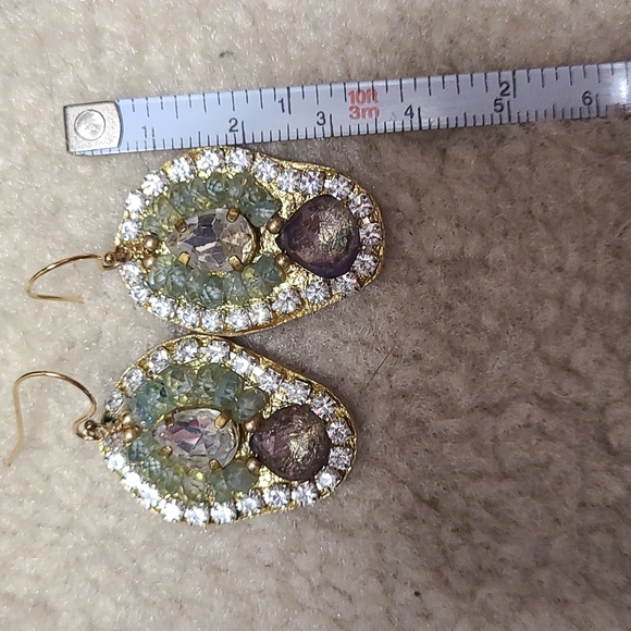 Gold plated + semi-precious stones - Picture 5 of 8